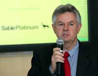 James Allan at the Listing of Sable Platinum
